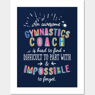 An awesome Gymnastics Coach Gift Idea - Impossible to Forget Quote Posters and Art